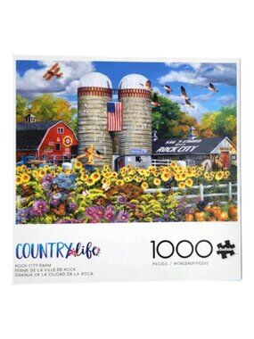 Buffalo Games 1000 Pc Jigsaw Puzzle, "Country Life: Rock City Farm"